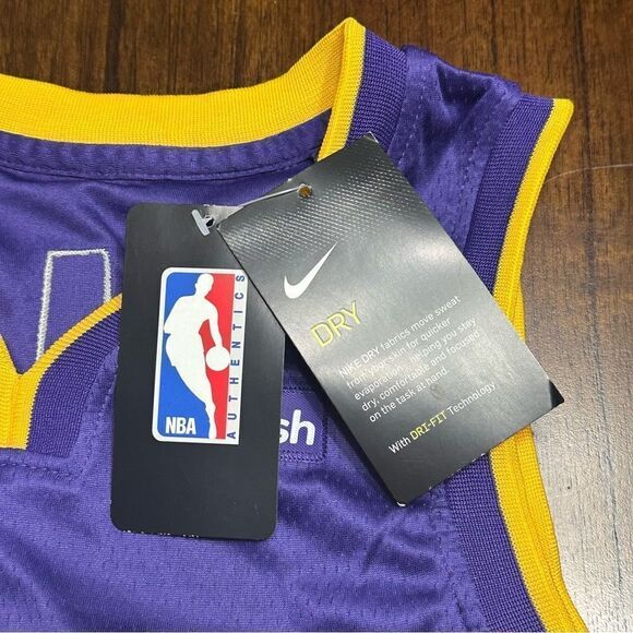 NWT! Nike Swingman Kyle Kuzma #0 Los Angeles Lakers Jersey Youth XL -Women Small - Picture 2 of 7